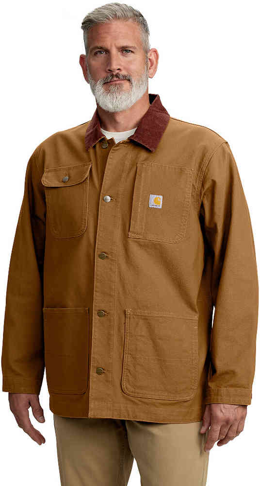 Carhartt Loose Fit Firm Duck Blanket-Lined Chore Coat