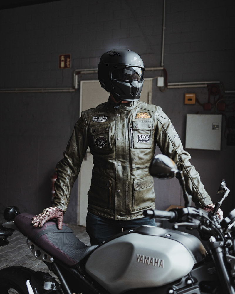 HolyFreedom Quattro Evolution Motorcycle Leather Jacket