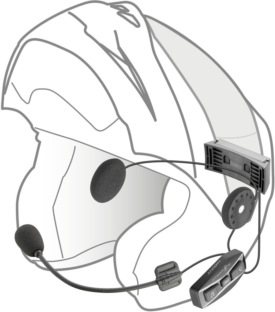 Interphone U-com 4 Bluetooth Communication System Single Pack