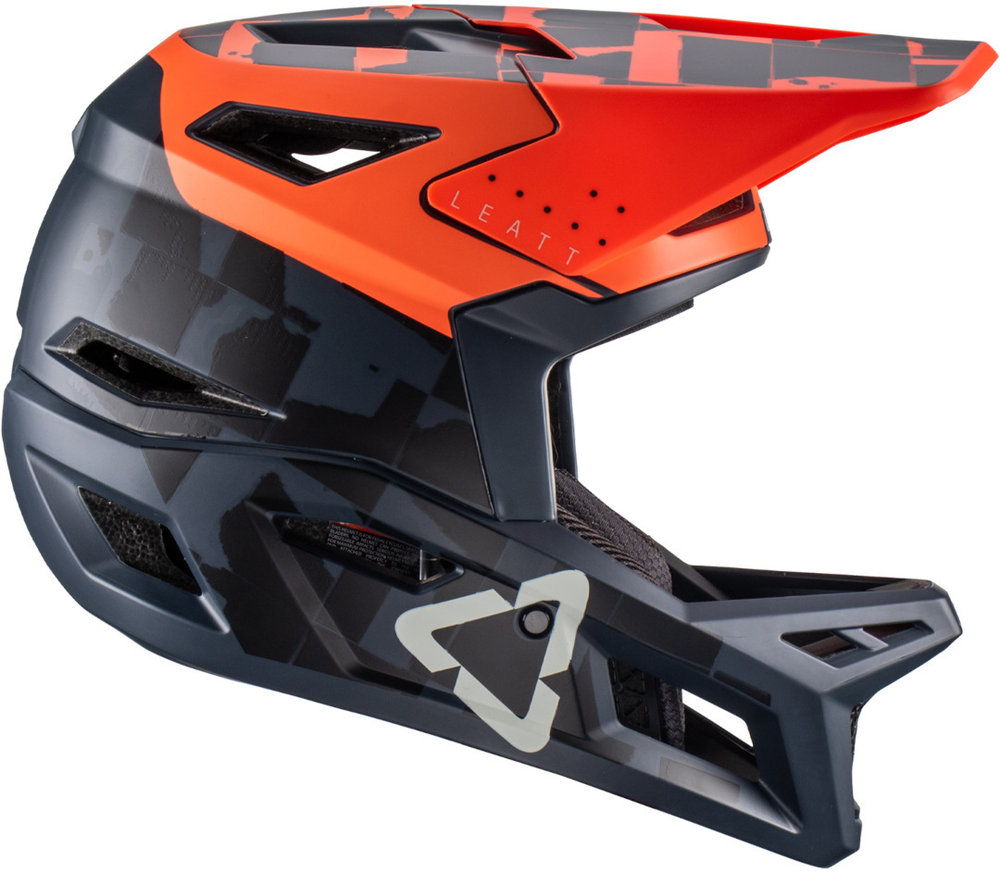 Leatt MTB Gravity 4.0 Orange/Black Downhill Helmet