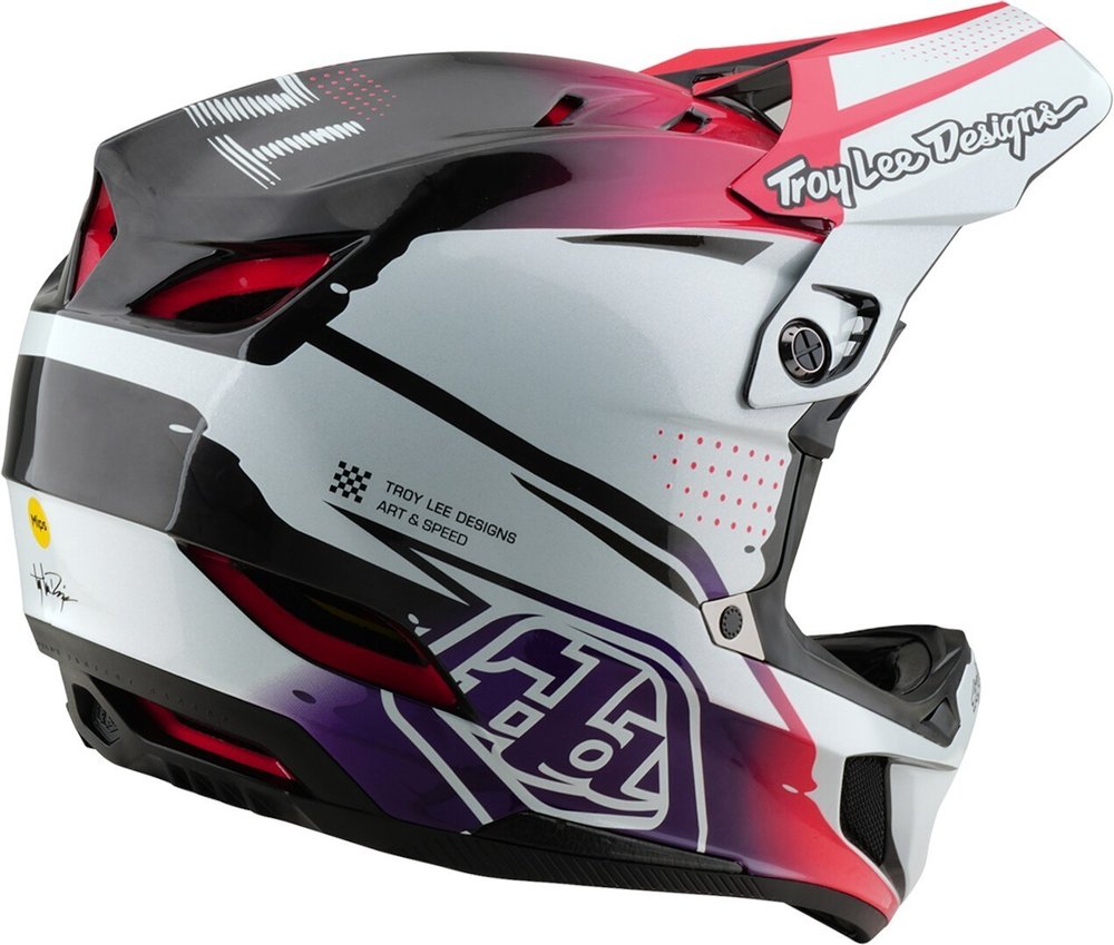 Troy Lee Designs D4 Mips Drip Carbon Downhill Helm