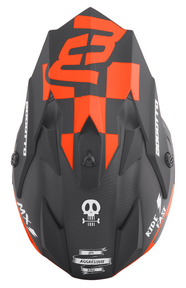 Bogotto V328 Xadrez Carbon Motocross Helmet