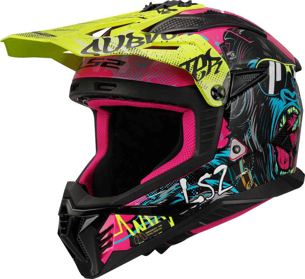 LS2 MX708 Fast II Gorilla Motocross Helmet