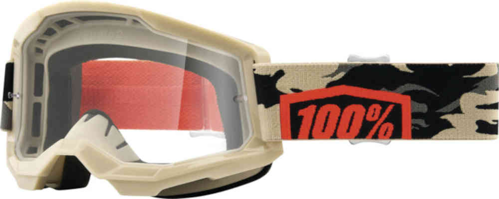 100% Strata 2 Clear Motocross Goggles