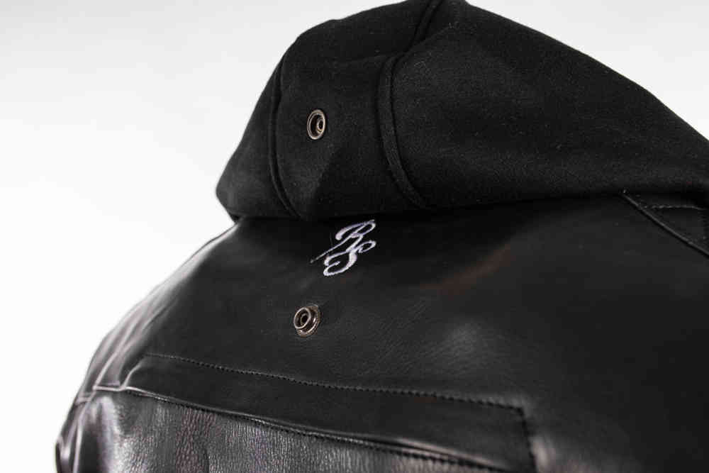 Rusty Stitches Jari Hooded V2 Motorcycle Leather Jacket