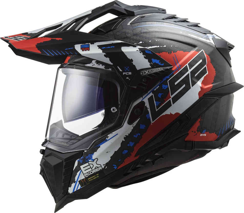 LS2 MX701 Explorer C Extend Carbon Motocross Helmet