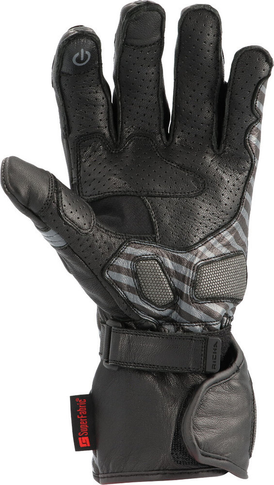 Richa Savage 3 Stripe perforated Motorcycle Gloves