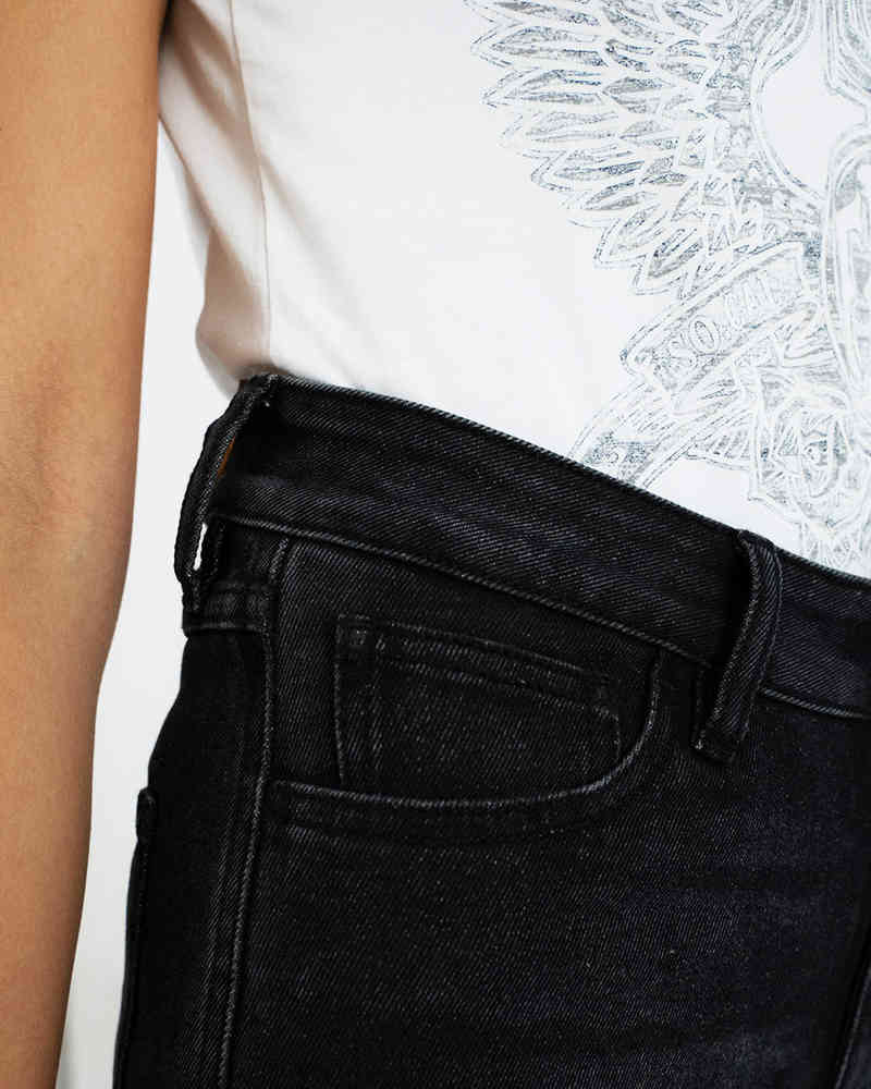 Rokker Tech Mid Straight Ladies Motorcycle Jeans