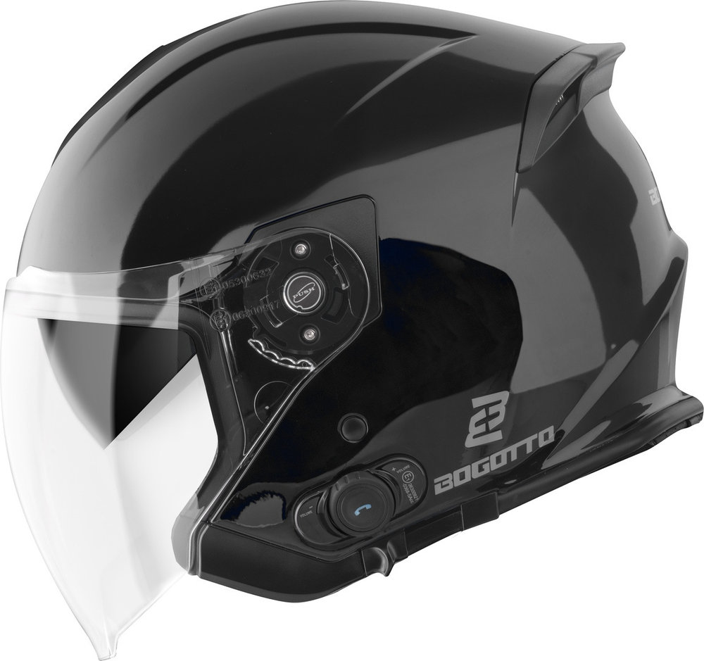 Bogotto H586 BT Solid Bluetooth Jet Helmet