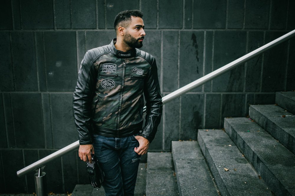 HolyFreedom Zero Camo motorcycle leather/textile jacket