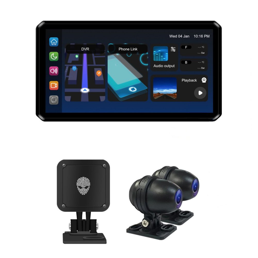 AlienRider M2 Pro  Motorcycle Multimedia System + Camaras + Wave-Radar