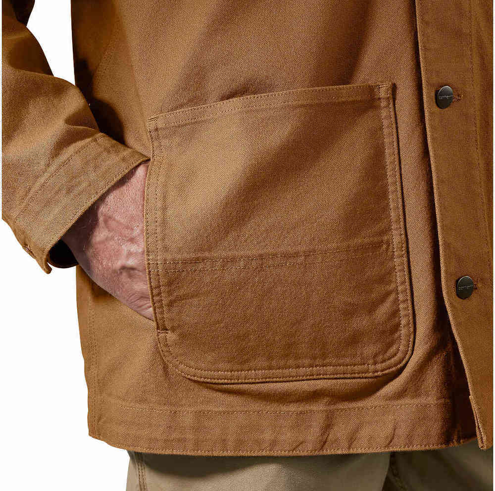 Carhartt Loose Fit Firm Duck Blanket-Lined Chore Coat