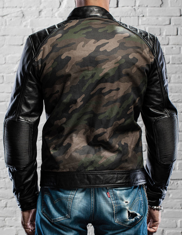 HolyFreedom Zero Camo motorcycle leather/textile jacket