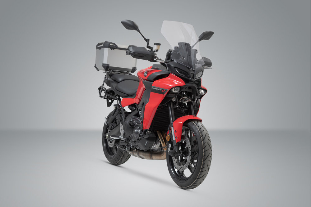 SW-Motech TRAX ADV top case system - Silver. Yamaha Tracer 9 / GT (20-) / GT+ (22-).