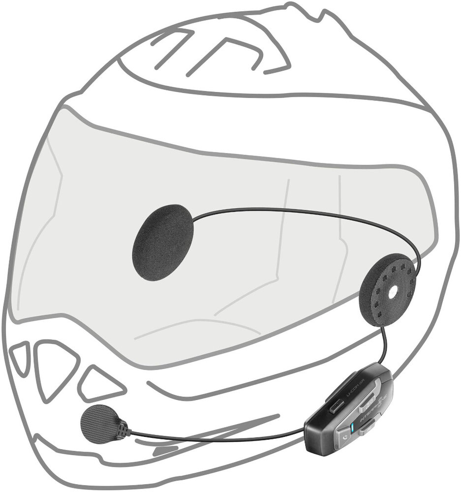 Interphone U-COM 6R Communication System Single Pack