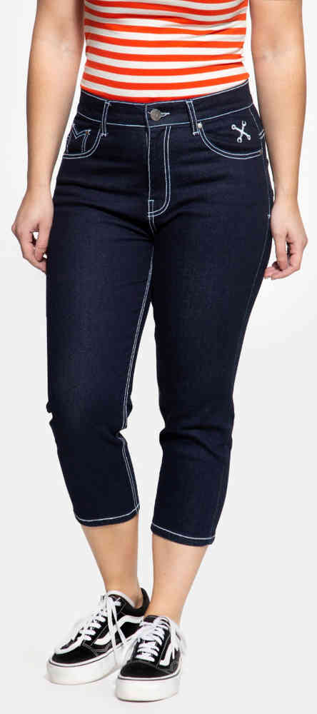 Queen Kerosin Betty Capri Ladies Jeans