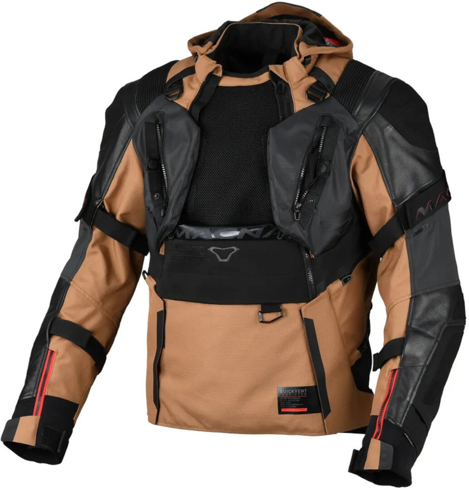 Macna Tryton NightEye waterproof Motorcycle Leather/Textile Jacket