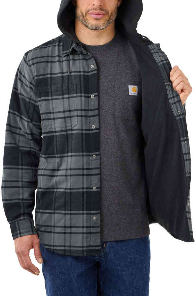 Carhartt Flannel Fleece Lined Hooded Shirt