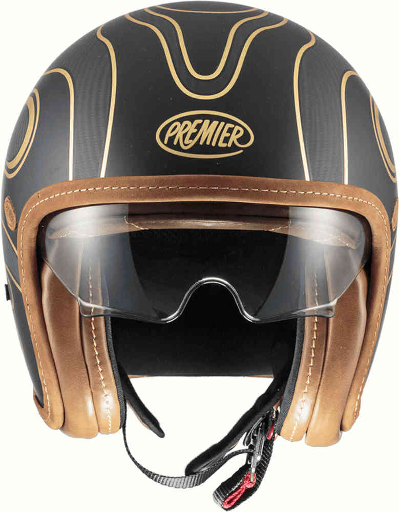 Premier Vintage Platinum ED Carbon FR Chromed BM Jet Helmet