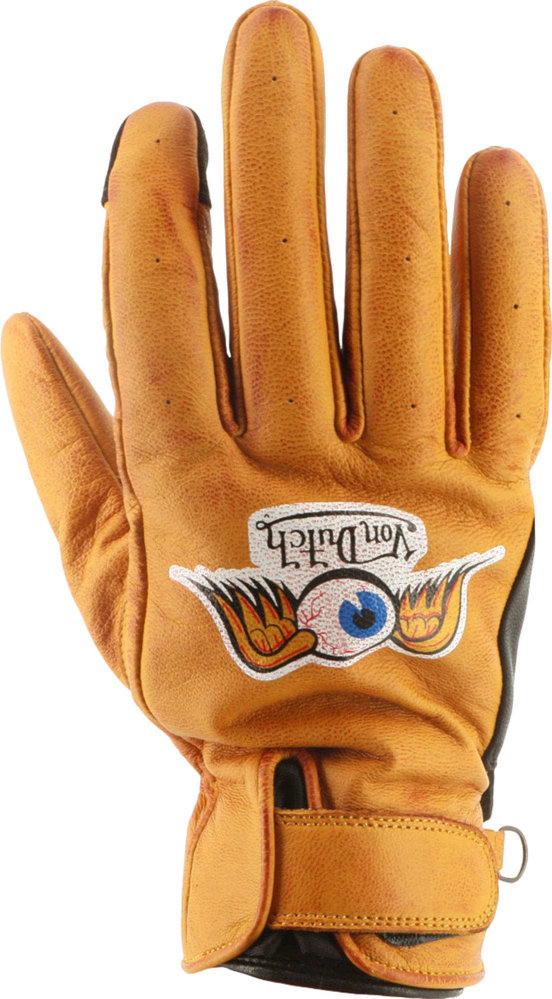 Von Dutch X Helstons Vision perforated Motorcycle Gloves