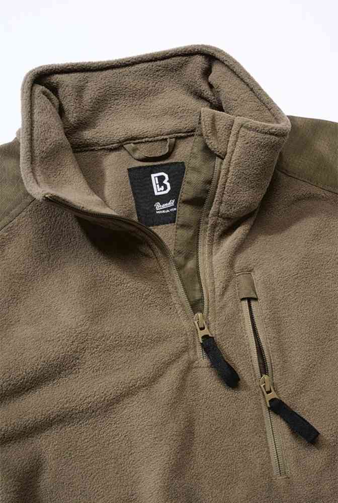 Brandit Fleece Ripstop Half Zip Sweater