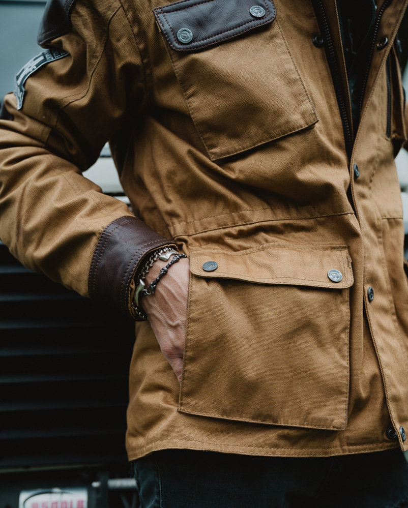 HolyFreedom Quattro Waxed Evo Motorcycle Textile Jacket