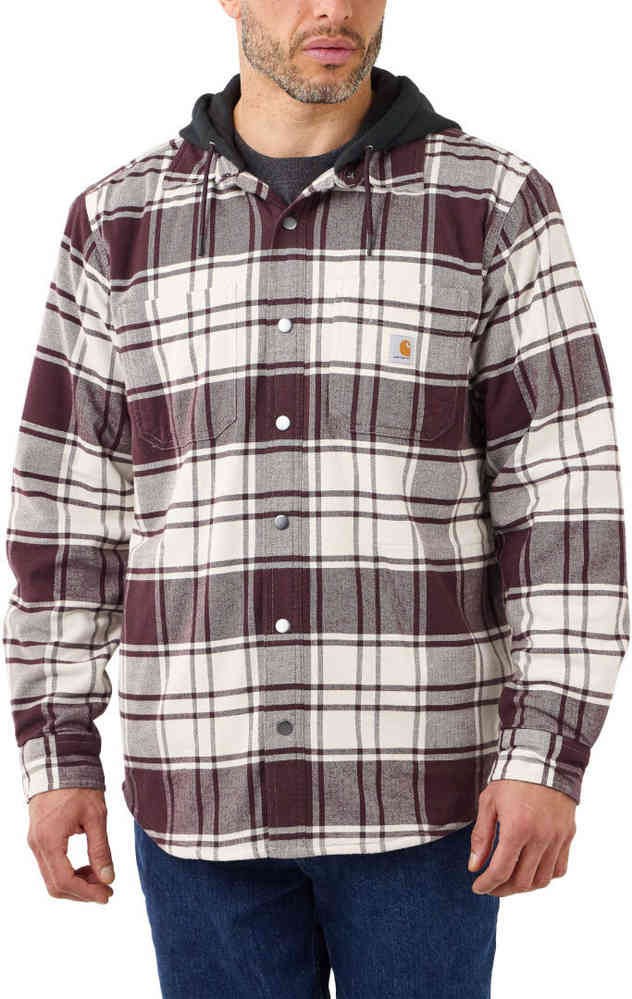 Carhartt Flannel Fleece Lined Hooded Shirt