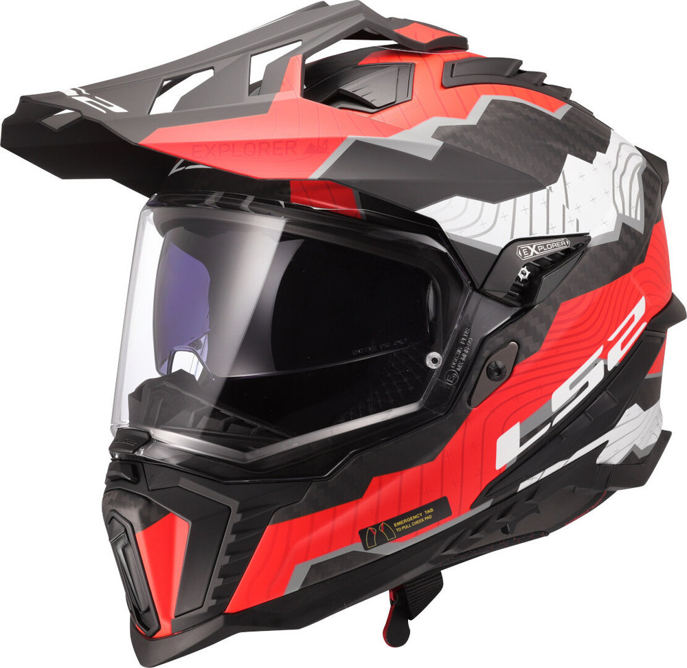 LS2 MX701 Explorer Carbon Trick Motocross Helmet