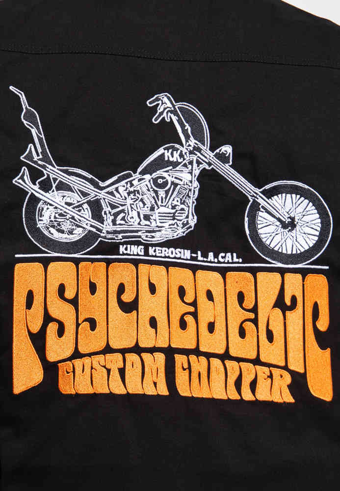 King Kerosin Psycedellic Chopper Workwear Shirt