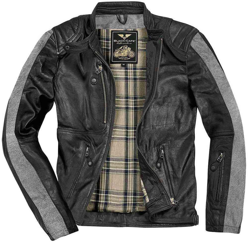 Black-Cafe London Vintage Motorcycle Leather Jacket