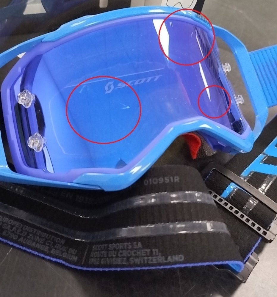 Scott Prospect Chrome blue/black motocross goggles 2nd choice item