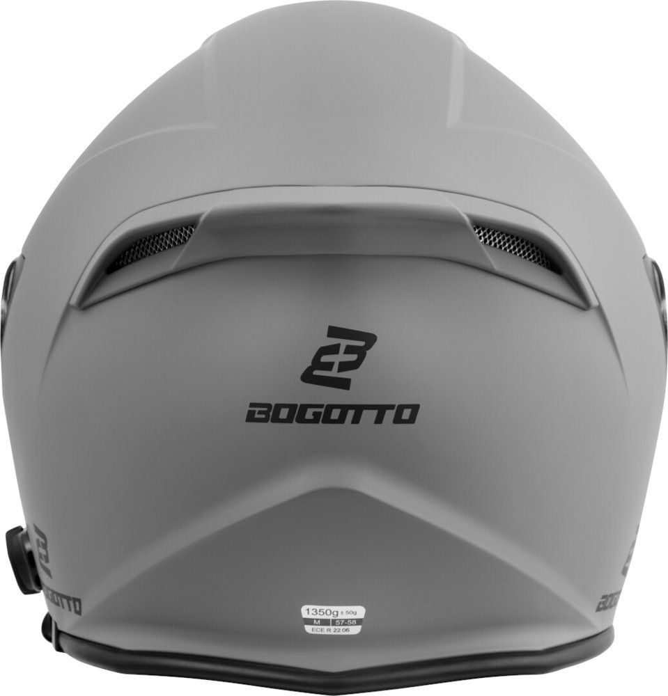 Bogotto H586 BT Solid Bluetooth Jet Helmet