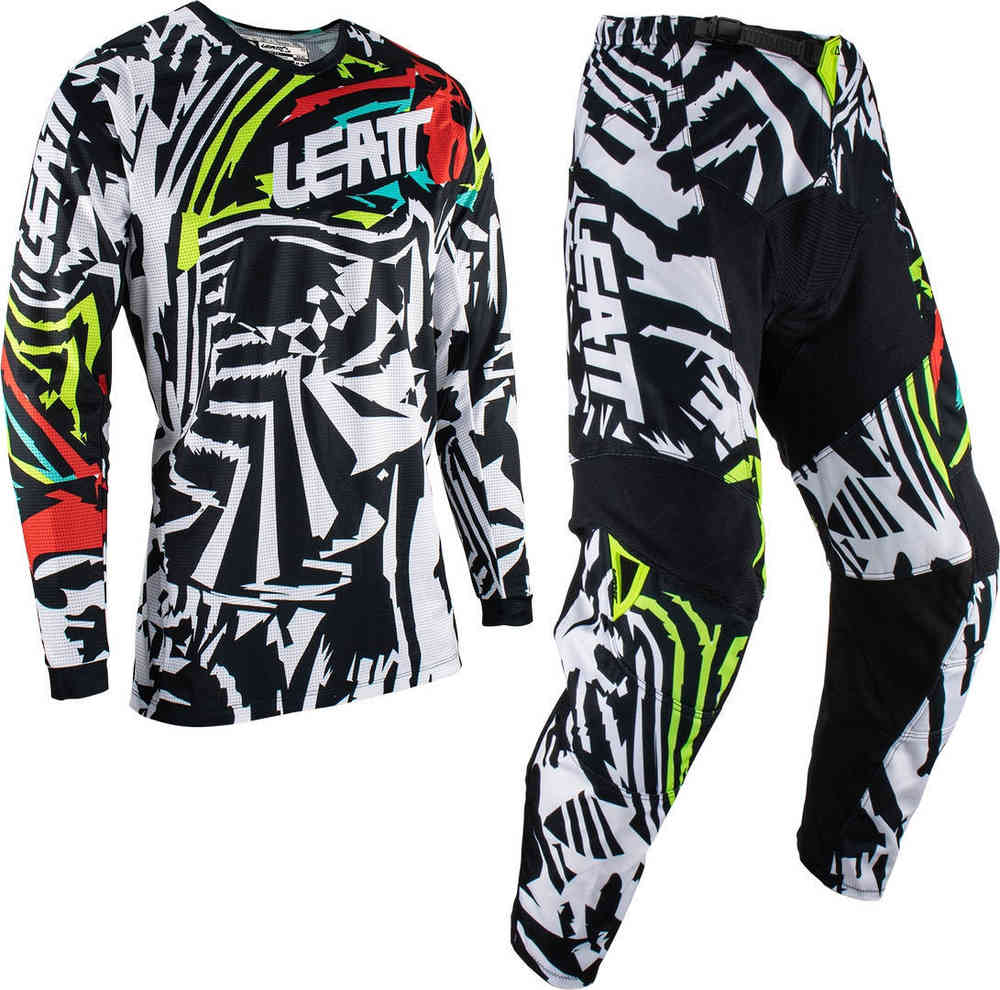 Leatt 3.5 Zebra Motocross Jersey and Pants Set
