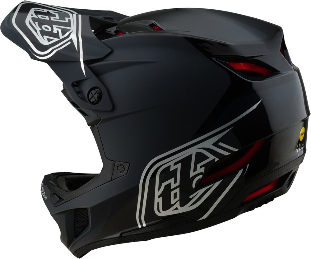 Troy Lee Designs D4 Mips Shadow Polyacrylite Downhill Helm