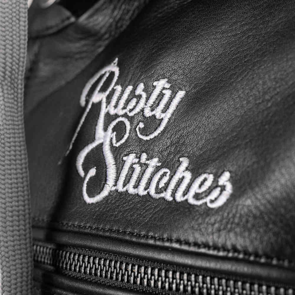 Rusty Stitches Super Jari Hooded V2 Motorcycle Leather Jacket