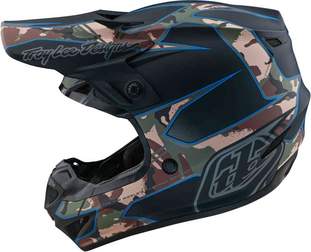 Troy Lee Designs SE4 Polyacrylite Matrix MIPS Motocross Helmet