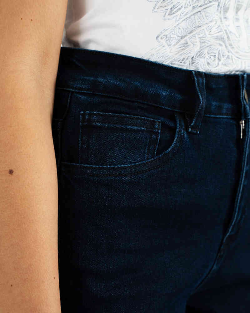 Rokker Rokkertech High Waist Blue Ladies Motorcycle Textile Pants