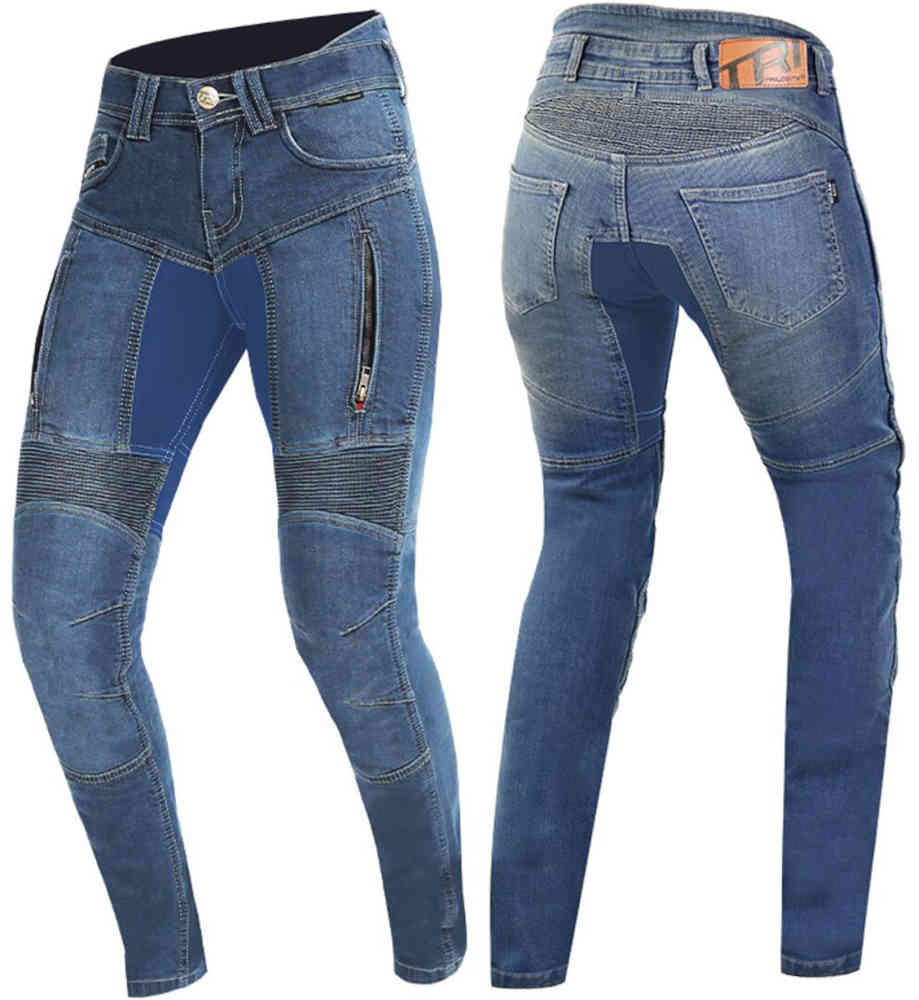Trilobite Parado Blue Monolayer Slim Ladies Motorcycle Jeans