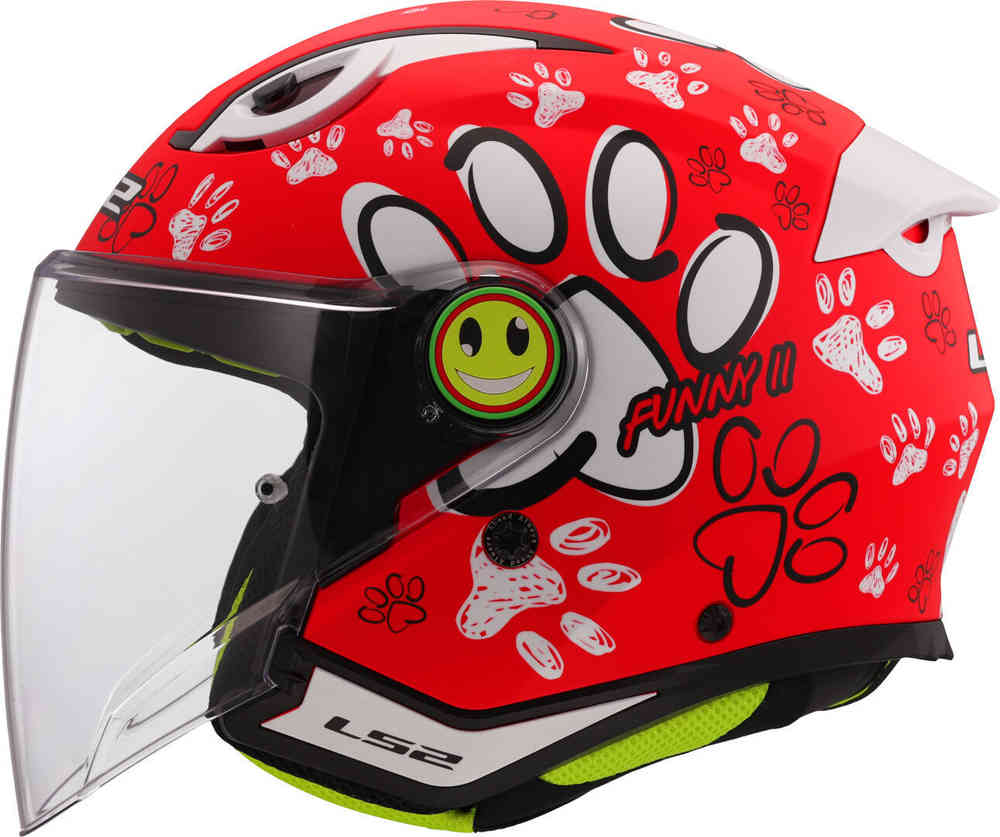 LS2 OF622 Funny II Paws Kids Jet Helmet