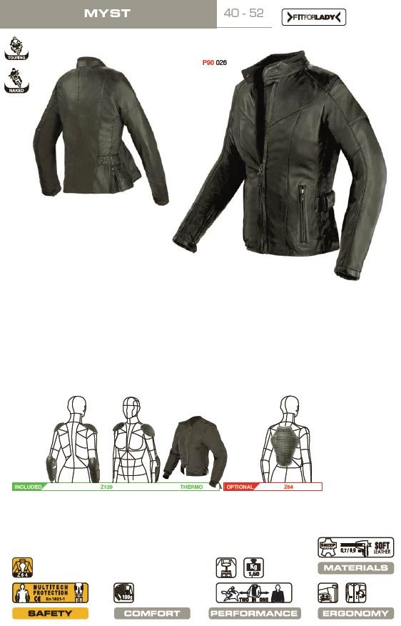 Spidi Myst Ladies Leather Jacket