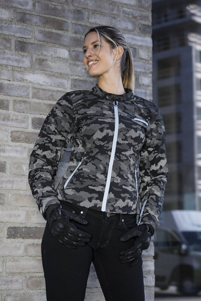 Lindstrands Fryken Camo Ladies Motorcycle Textile Jacket