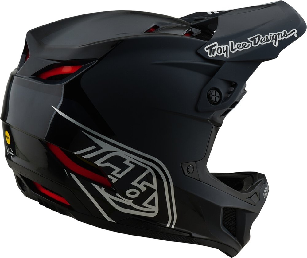 Troy Lee Designs D4 Mips Shadow Polyacrylite Downhill Helm