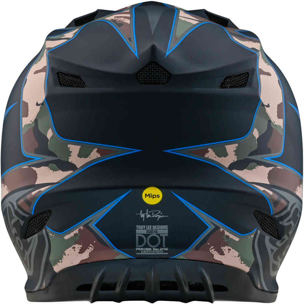 Troy Lee Designs SE4 Polyacrylite Matrix MIPS Motocross Helmet