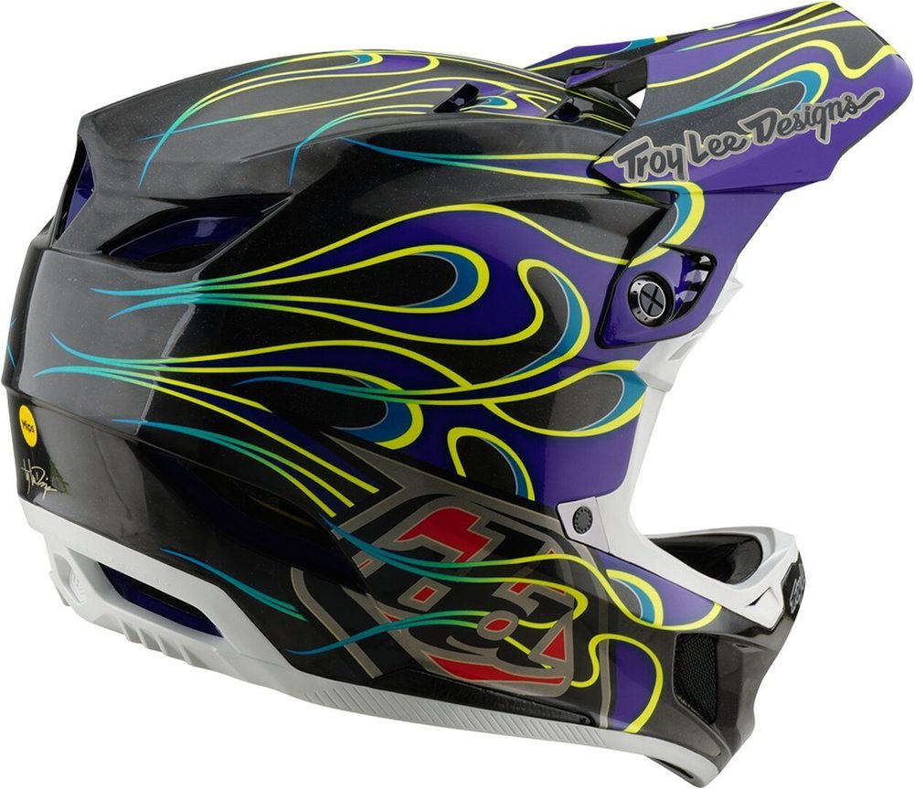 Troy Lee Designs D4 Torched Carbon Downhill Helm