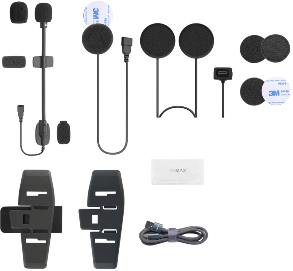 ASMAX S2 Bluetooth Communication System Single Set