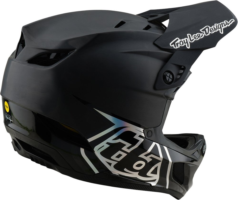 Troy Lee Designs D4 Mips Stealth 2025 Carbon Downhill Helmet
