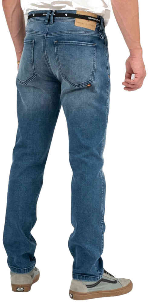 Riding Culture Tapered Slim Light Blue Motorcycle Jeans