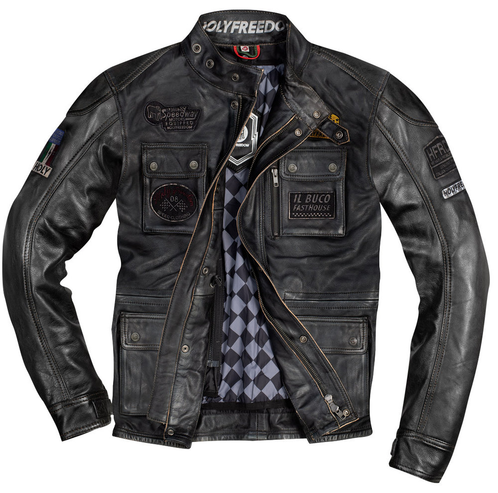 HolyFreedom Quattro Evolution Motorcycle Leather Jacket