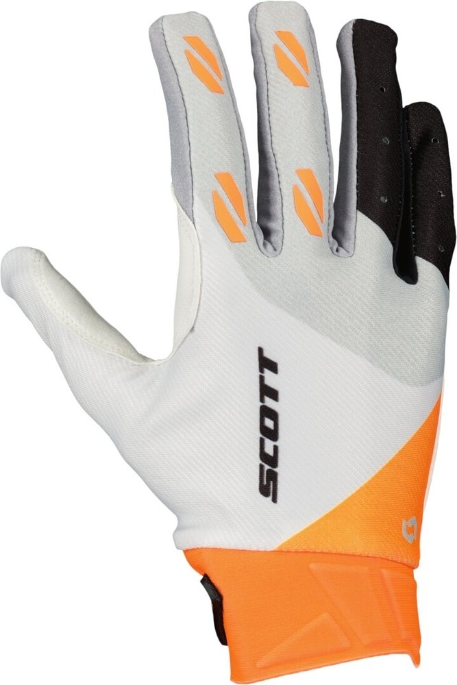 Scott Evo Race Bright White Motocross Gloves