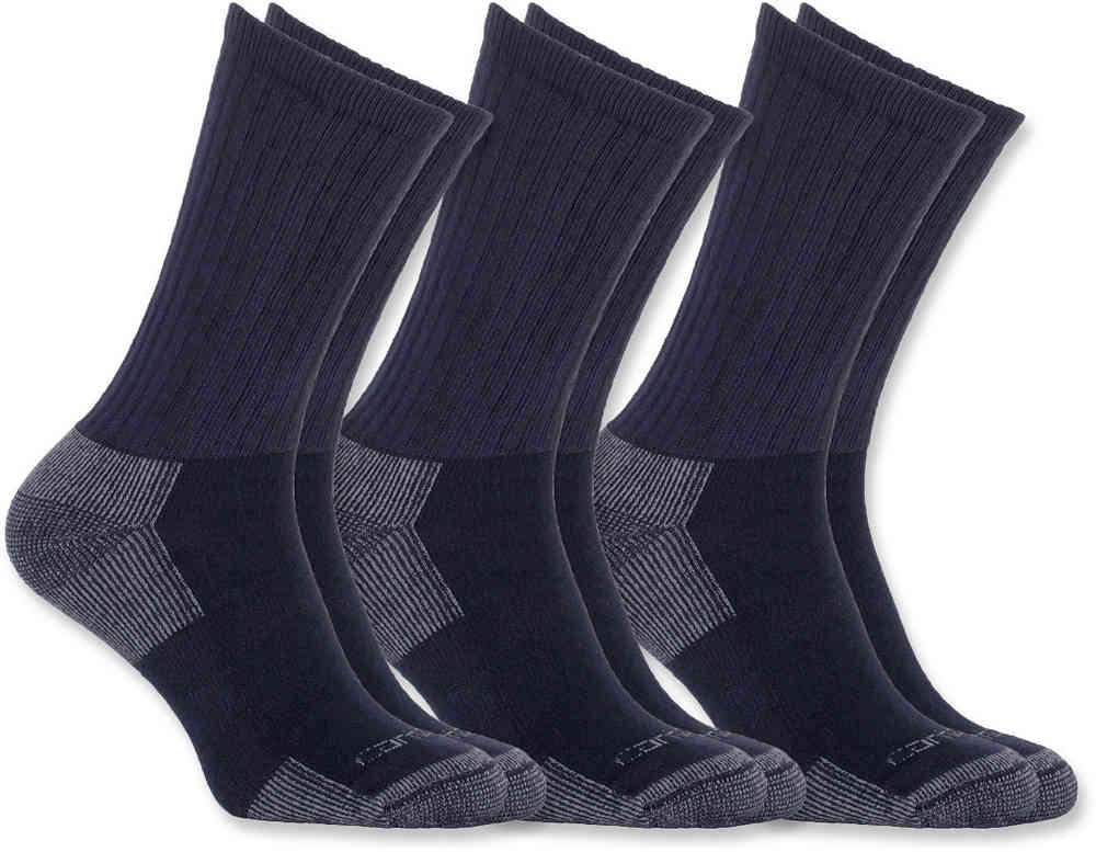 Carhartt All Season Cotton Crew Work Socks (3-Pack)